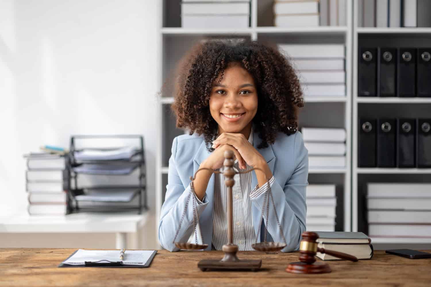 Happy attorney - client of Piedmont Ave law firm marketing agency